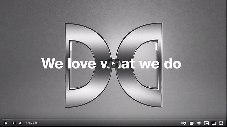 Foto: Gesco: Thumbnail von Video mit dem Spruch: We love what we do