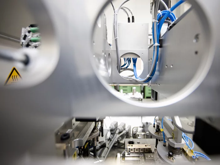Foto: Gesco: Nahaufnahme einer Maschine aus der Produktion