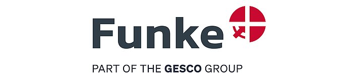 Foto: Gesco: Logo mit dem Schriftzug: Funke
