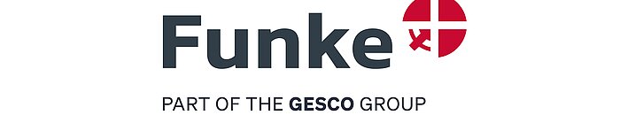 Foto: Gesco: Logo mit dem Schriftzug: Funke