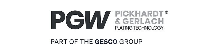 Foto: Gesco: Logo mit dem Schriftzug: Pickard und Gerlach, Kunststoff- und Metallwarenfabrik